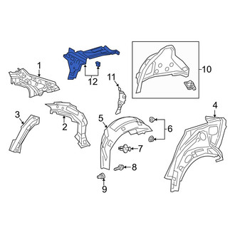 Toyota OE - Rear Right Package Tray Reinforcement