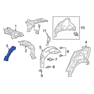 Toyota OE - Rear Right Outer Quarter Panel Reinforcement