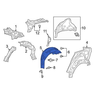 Toyota OE - Rear Right Quarter Panel Splash Shield