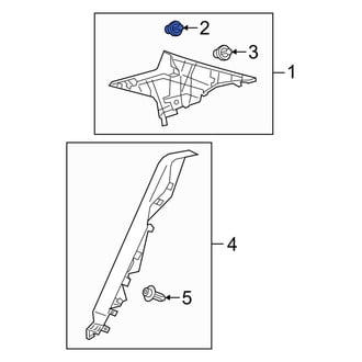 Toyota OE - Left Seat Back Panel Clip