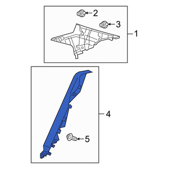 Toyota OE - Rear Left Lower Interior Quarter Panel Trim Panel