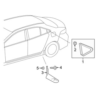 Toyota OE - Quarter Panel - Exterior Trim (Sedan)