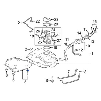 Toyota OE - Lower Fuel Tank Shield Grommet