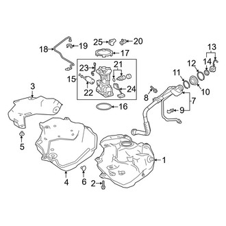 Toyota OE - Fuel System Components (Japan Built), (Hybrid LE)
