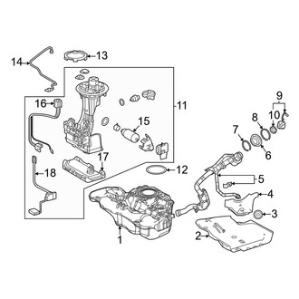 Toyota OE - Fuel System Components (USA Built), (LE)