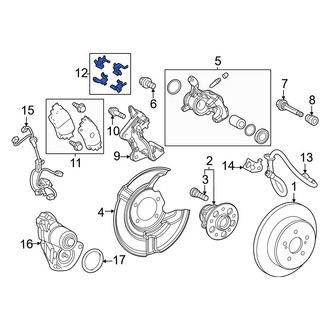 Toyota OE - Rear Disc Brake Pad Set
