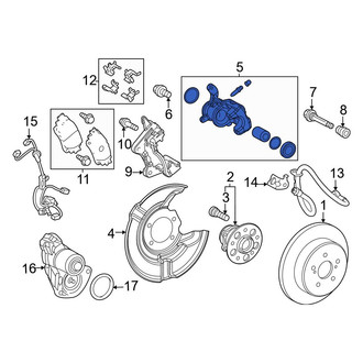 Toyota OE - Rear Left Disc Brake Caliper