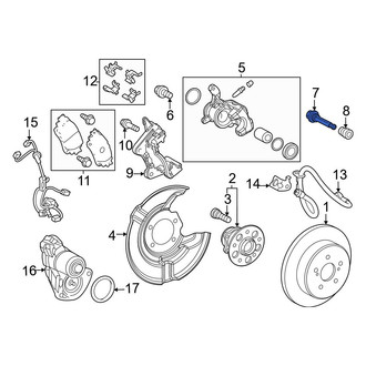 Toyota OE - Front Upper Disc Brake Caliper Pin
