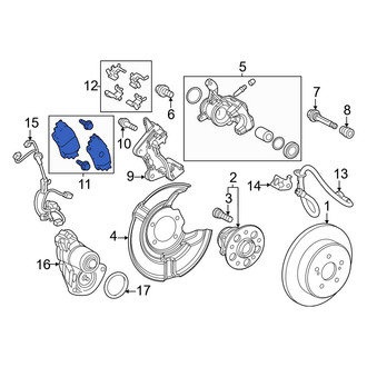 Toyota OE - Rear Disc Brake Pad Set