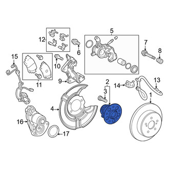 Toyota OE - Rear Wheel Bearing and Hub Assembly
