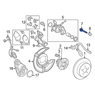 Toyota OE - Front Lower Disc Brake Caliper Pin