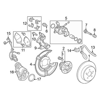 Toyota OE - Rear Suspension - Brake Components (LE)