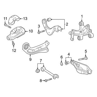 Toyota OE - Rear Suspension - Suspension Components