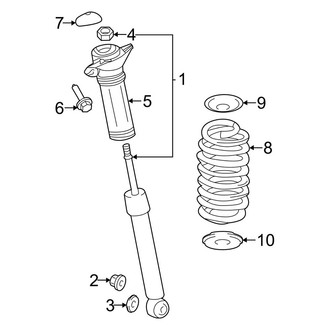 Toyota OE - Rear Suspension - Shocks & Components (AWD)
