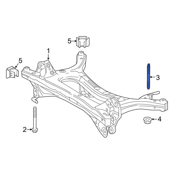 Suspension Subframe Crossmember Stud