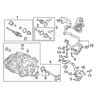Toyota OE - Rear Suspension - Axle & Differential (AWD)