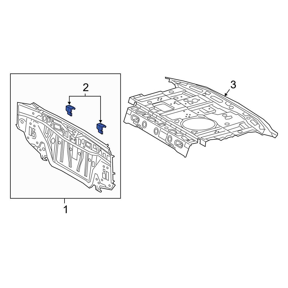 Toyota OE 583860R030 - Rear Body Panel Bracket