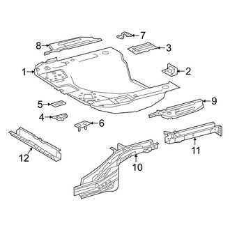 Toyota OE - Rear Body & Floor - Floor & Rails