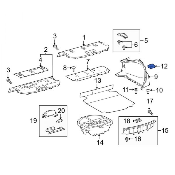 Trunk Trim Panel Insulator