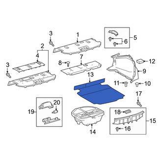 Toyota OE - Rear Spare Tire Compartment Cover