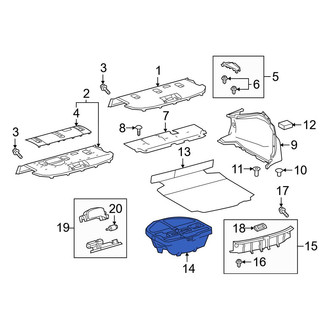 Toyota OE - Rear Trunk Floor Storage Box