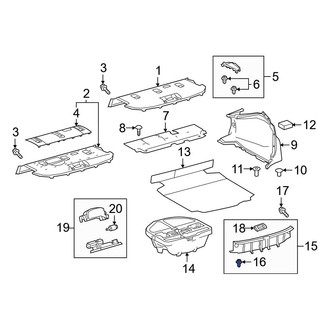 Toyota OE - Trunk Trim Scuff Plate Clip