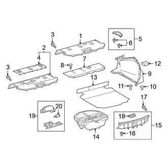 Toyota OE - Rear Body & Floor - Interior Trim (Sedan)