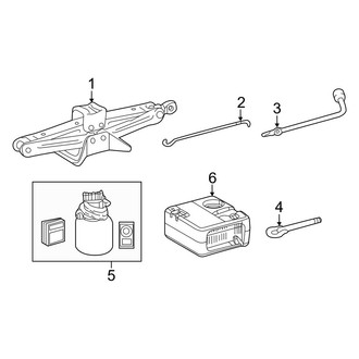 Toyota OE - Rear Body & Floor - Jack & Components (Sedan)