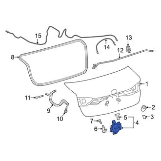Toyota OE - Rear Deck Lid Latch