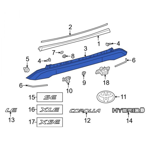 Deck Lid Finish Panel