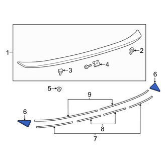 Toyota OE - Right Spoiler Seal