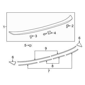 Toyota OE - Trunk Lid - Spoiler (FX / SE)