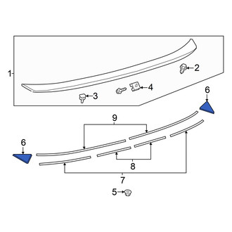 Toyota OE - Left Spoiler Seal