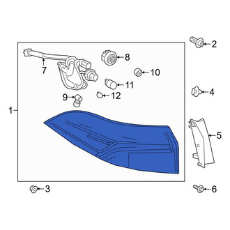 Toyota OE - Rear Left Tail Light Assembly