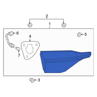 Toyota OE - Rear Left Back Up Light Assembly