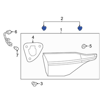 Toyota OE - Back Up Light Assembly Nut
