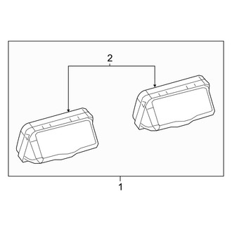 Toyota OE - Rear License Plate Light Assembly