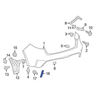 Toyota OE - Rear Left Reflector Panel