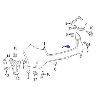 Toyota OE - Upper Bumper Cover Insulator