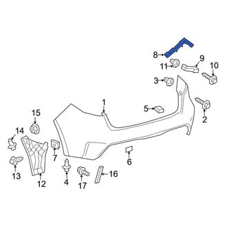 Toyota OE - Rear Left Bumper Cover Bracket