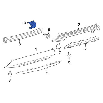Toyota OE - Rear Right Bumper Impact Bar Bracket