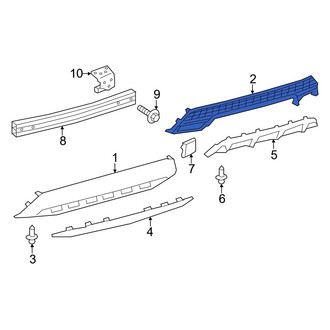 Toyota OE - Rear Lower Bumper Cover