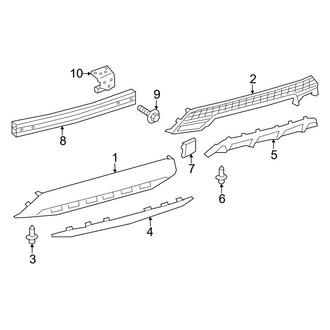 Toyota OE - Rear Bumper - Bumper & Components (Lower Components)
