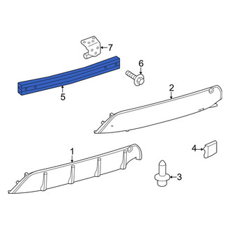 Toyota OE - Rear Bumper Impact Bar