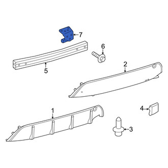 Toyota OE - Rear Left Bumper Impact Bar Bracket