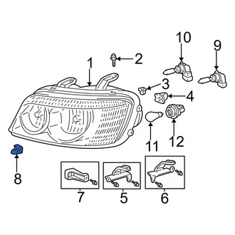 Toyota OE - Left Headlight Bracket