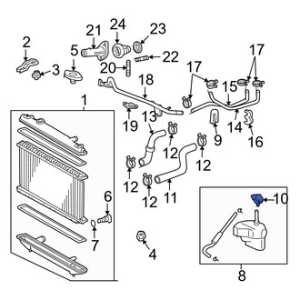 Toyota OE - Engine Coolant Reservoir Cap