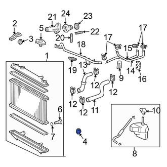Toyota OE - Lower Radiator Insulator