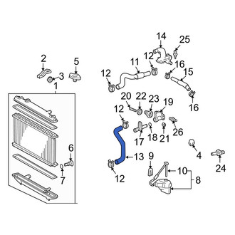 Toyota OE - Lower Radiator Coolant Hose