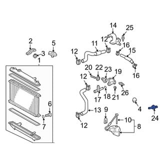 Toyota OE - Engine Cooling Fan Temperature Switch